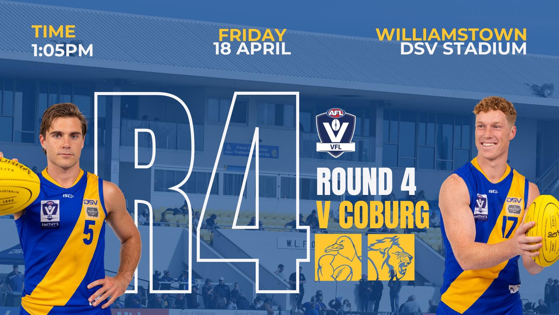 2025 VFL - Round 4 - Williamstown v Coburg