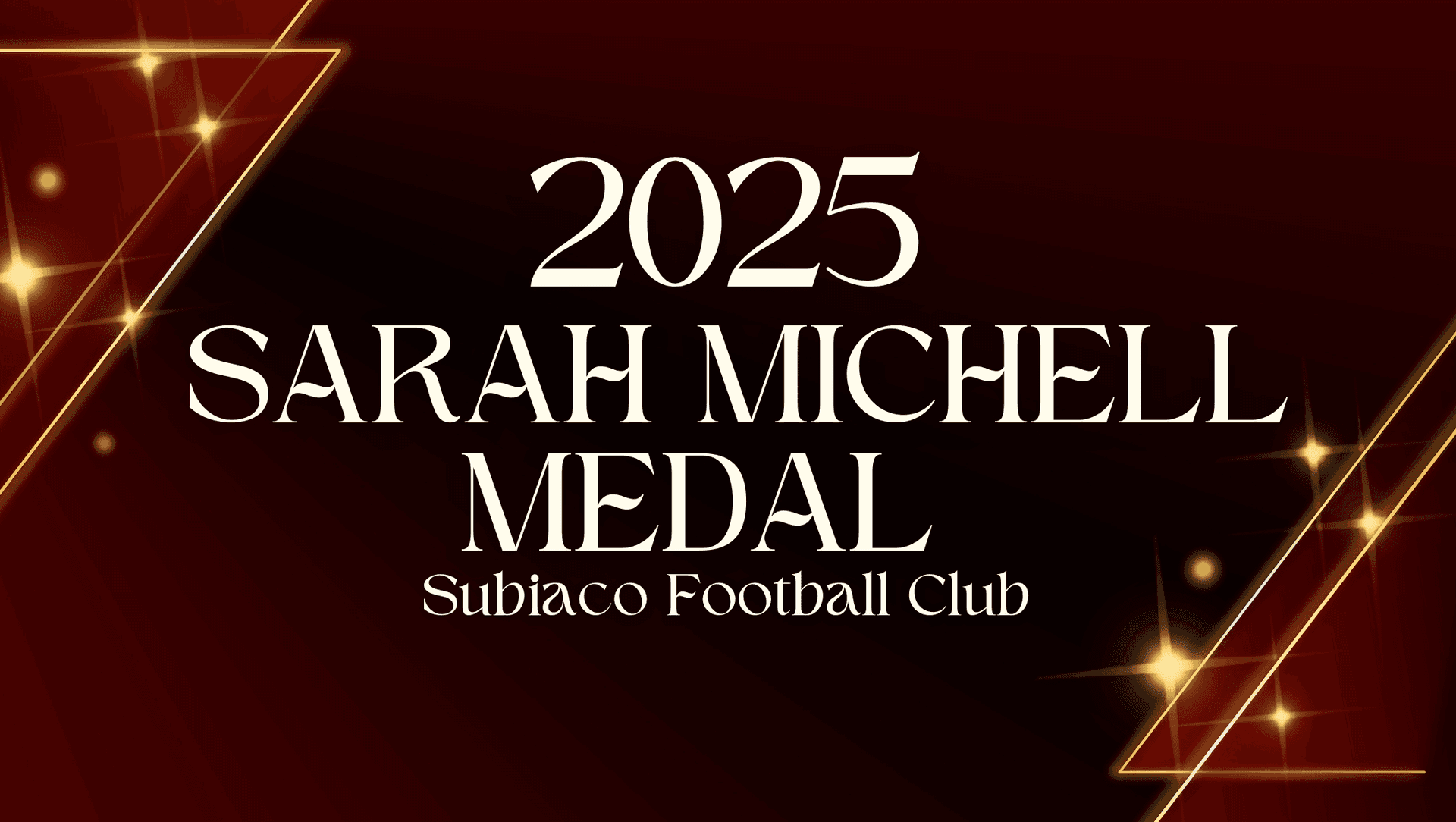 Sarah Michell Medal 2025