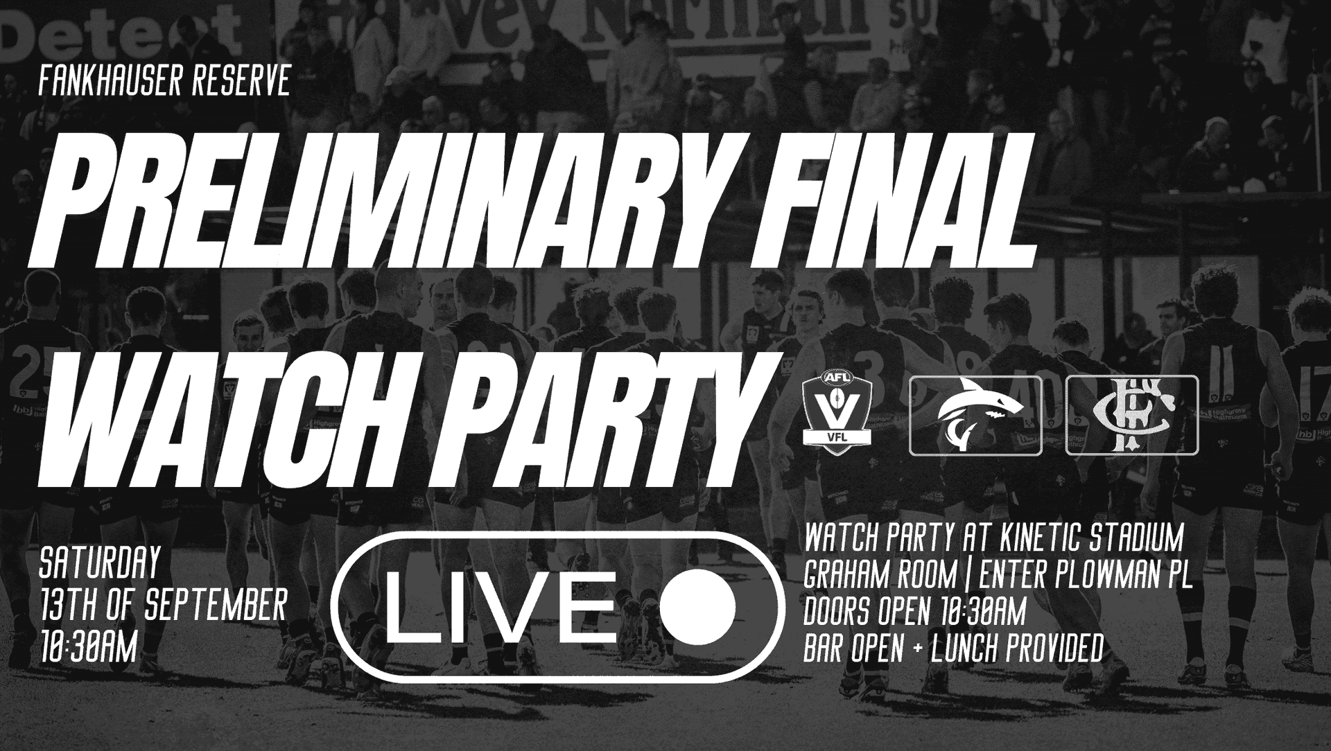 VFL | Frankston V Southport | Watch Party