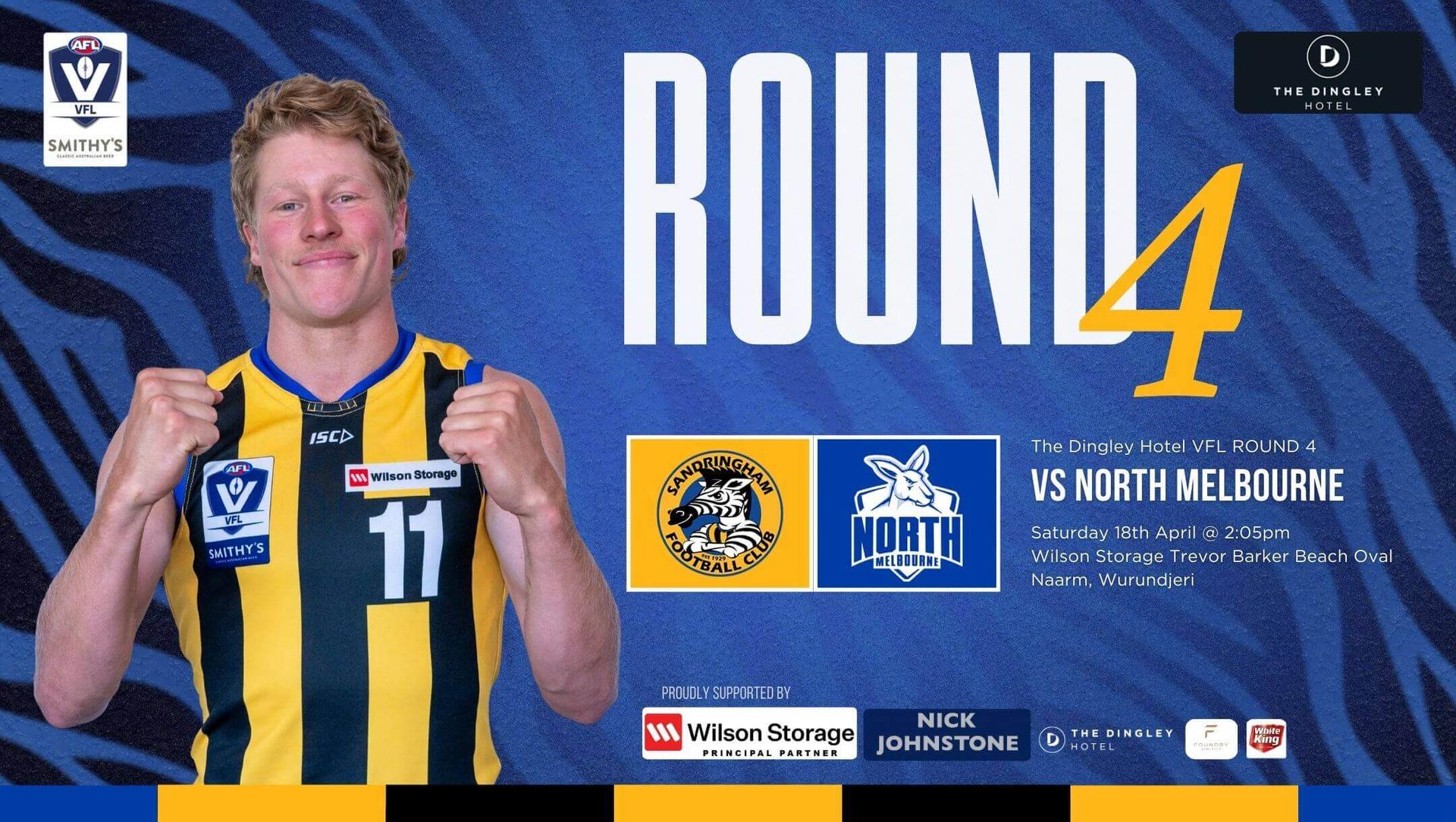 The Dingley Hotel VFL Round 4 - Sandringham v North Melbourne