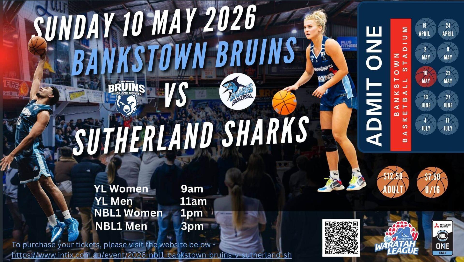 2026 NBL1 Bankstown Bruins v Sutherland Sharks